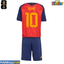 Spanien Dani Olmo #10 Heimtrikotsatz Kinder WM 2026 Kurzarm (+ Kurze Hosen)